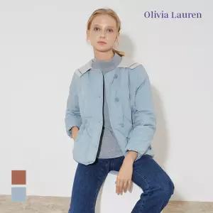 올리비아로렌 OLIVIA LAUREN 니트 카라 경량 다운 점퍼_VOBKD3S1111