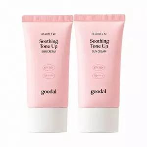 [핑크톤업] 구달 맑은 어성초 진정 수분 톤업 선크림 50ml 1+1 기획