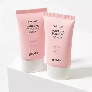 [핑크톤업] 구달 맑은 어성초 진정 수분 톤업 선크림 50ml 1+1 기획