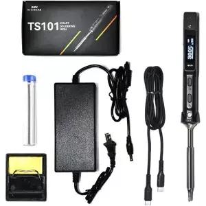 Original 65W TS101 전기 인두 키트 미니 디지털 납땜 스테이션 온도 조절 가능 프로그래밍 스마트 칩 빠른