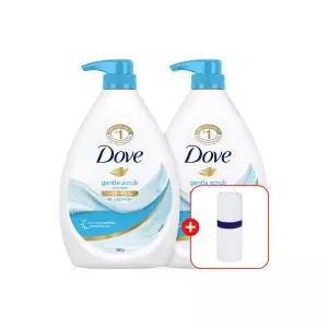 도브 바디워시 대용량 바디클렌저 젠틀 스크럽 1000ml 2개 1038095