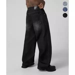 DRIX [12oz] 워시드 와이드 데님 팬츠_3color 529424