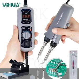 YIHUA 938D 휴대용 핀셋 납땜 스테이션 60W SMD 디솔더링 키트 (PID 온도 제어 및 자동 절전 기능 포함 휴