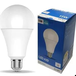 장수램프 LED 벌브 전구 주광색 다마 A19 15W E26