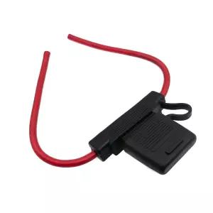 하이수안 인라인 8AWG 방수 퓨즈 홀더 블랙 맥시 100A 레드 와이어 열가소성 플라스틱 스루홀 마운트와