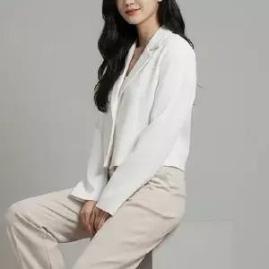 숏자켓 여성 크롭 아우터 간절기 베이직 간절기 크롭 아우터 여성 자켓 숏 여자