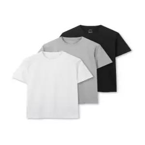 공용 코튼 베이직 반팔 티 3PACK_MSG5TS3001