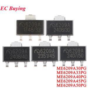 100Pcs/5pc ME6209 6209A 3V 3.3V 4V 4.5V 5V SOT-89 저전력 드롭 아웃 LDO 선형 레귤레이터 IC SMD