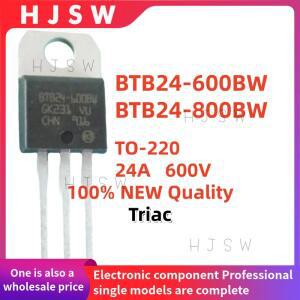 10PCS 100% 새 제품 및  BTB24-600BW BTA24 TO-220 24A 600V/800V 트라이악