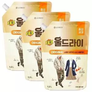 [하프클럽/셀러허브]테크 울드라이 세제 리필 1.3L 3개
