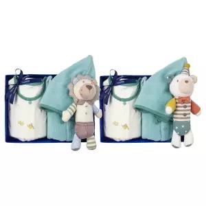 갤러리아 (쌍둥이출산,백일우주)노어우주복(모자,조끼)두벌+사자,곰딸랑이(