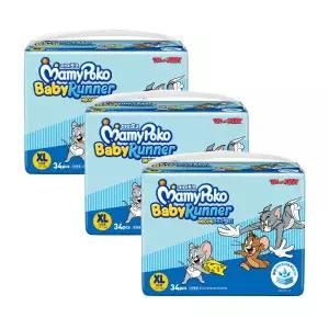 마미포코 베이비러너 팬티 기저귀 공용 특대형 34p 3팩 GST