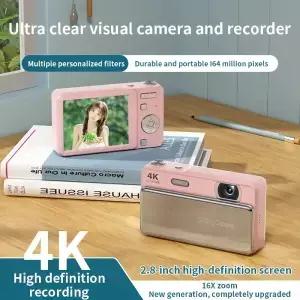 4K HD 카메라 CCD 캠퍼스 슬라이딩 디지털 사진 촬영 및 녹화용 선물용 통합 학생증 기기
