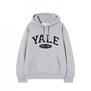 YALE 예일 투톤아치 후드 그레이