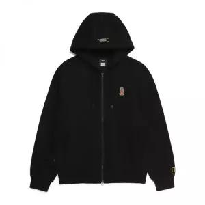 내셔널지오그래픽 NATIONALGEOGRAPHIC N253UFT910 동물 와펜 후드 집업 BLACK N253UFT910099 1210944