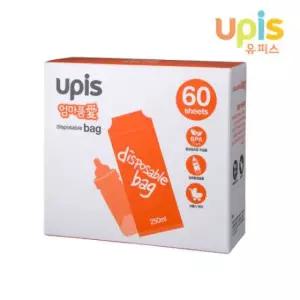 유피스 엄마품애 일회용 비닐팩 60매 지퍼 분유 저장 모유