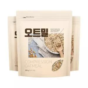 오트밀 1.5kg (500gX3봉) 귀리 100% 시리얼