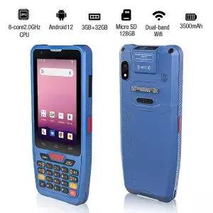 휴대용 PDA 안 12 바코드 1D 2D 스캐너 키보드 POS 터미널 NFC 리더 와이파이 4G 블루투스 GPS 데이터