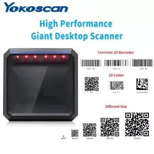 핸즈프리 2D 1D 바코드 스캐너 QR 무지향성 데스크탑 리더 CMOS 이미지 서점 상점 약국 MP7000