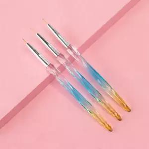 [OFL004Q0]네일아트 블루엔그린 아크릴 세필 붓 3종 세트