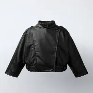 [국내매장] ZARA 여아 페이크 레더 크로스 재킷 - 블랙 0562/708/800 555694