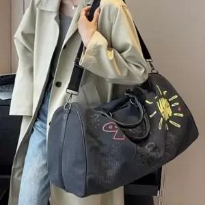 캔버스 그래픽스 빅사이즈 보스턴백 데일리백 여행가방 보스턴백