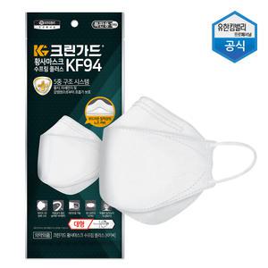 유한킴벌리 KF94마스크 수프림플러스 대형 25매 끈조절 5중필터 44279