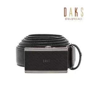 [롯데백화점]닥스 액세서리 [선물포장][자동벨트] 블랙 엠보가죽 자동벨트 DBBE2E992