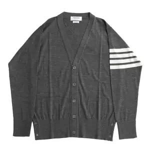 [톰브라운] 남성 서스테이너블 파인 메리노 울 가디건 MKC002A-Y1014 038 (MED GREY)