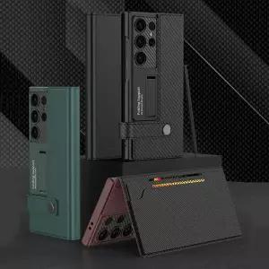 갤럭시 S25 S24 플러스 울트라 사이드 마그네틱 버클 카드 지갑 수납 플립 풀커버 거치대 슬림 가죽 케이스