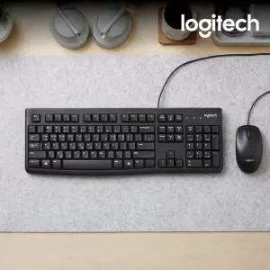 (국내정품) 로지텍코리아 MK120 New 유선 키보드마우스세트 키스킨포함 한글자판/KH