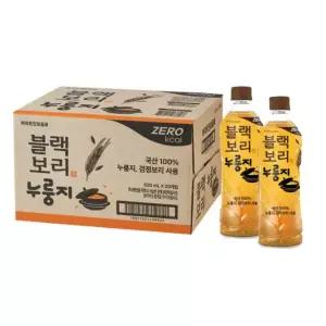 아트박스/마전동상회 하이트 진로 블랙보리 누룽지 제로 칼로리 520ml 20개