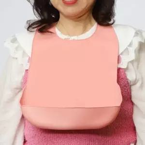 고품질 핑크 소형 성인 실리콘 턱받이 어르신 식사턱받이 방 (WFIOBUP)