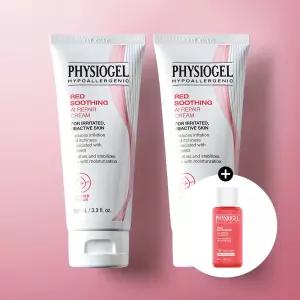 피지오겔 레드수딩 AI 리페어크림 100ml x2개 민감 피부 장벽+증정 리페어 에센스 50ml
