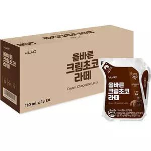 비락 유아용 올바른 크림초코 라떼 18개