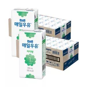 매일유업 멸균우유 저지방 1% 200ML 48팩
