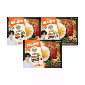 아워홈X편스토랑 김재중의 카레에 콩당 함박정식 345g, 3개