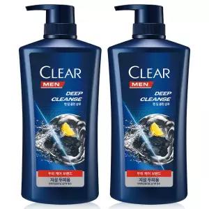 클리어 샴푸 샴푸대용량 맨 딥클린 두피케어 650ml 2개