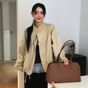 메종드유 아델 소가죽 숄더백_Brown