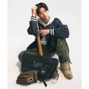 LEE 코듀라 메쉬 메신저백 블랙 456705