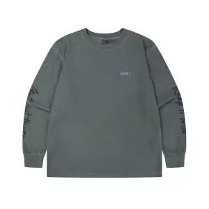 갤러리아 지프(Jeep) 남여공용 가먼트다잉 소매프린트 긴팔티셔츠 R3035