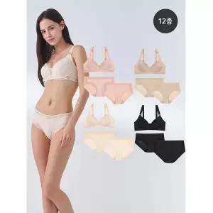 푸마 여성 에어리 서포트 브라팬티세컨팬티 12종세트 2168268