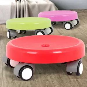 이동의자 청소 바퀴 이동식 청소도구 우레탄 걸레질 작업 의자