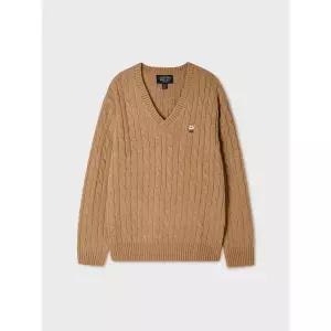 [후아유](하남점)Steve Cable V-neck Pullover WHKAG4922F