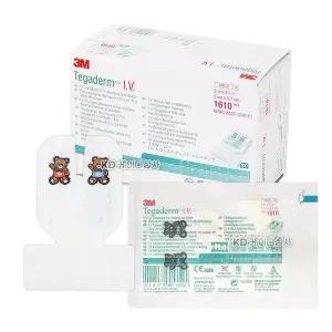 3M 테가덤 IV 1610 드레싱밴드 100매 5x5.7cm 소아용 IV카테터