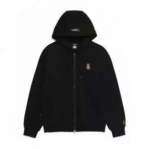 내셔널지오그래픽 N253UFT910 동물 와펜 후드 집업 BLACK N253UFT910099