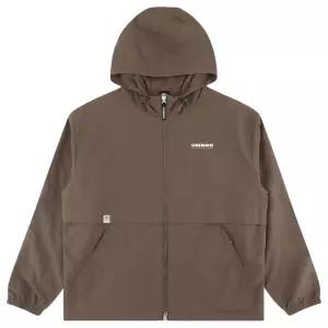 엄브로 공용 클래식 후드형 웜업 바람막이 자켓 UR321CJK92 DBR1