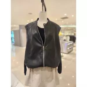 [롯데백화점]랩 박시핏 페이크레더 베스트(AS7XL364)