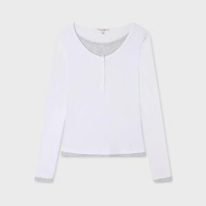 [AK분당점] [후아유] Layered Henryneck Long Sleeve T-Shirt(F) / WHLAG4T24F