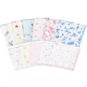 부드럽고 활용도가 좋은 순면 엠보 가제 손수건 10매세트